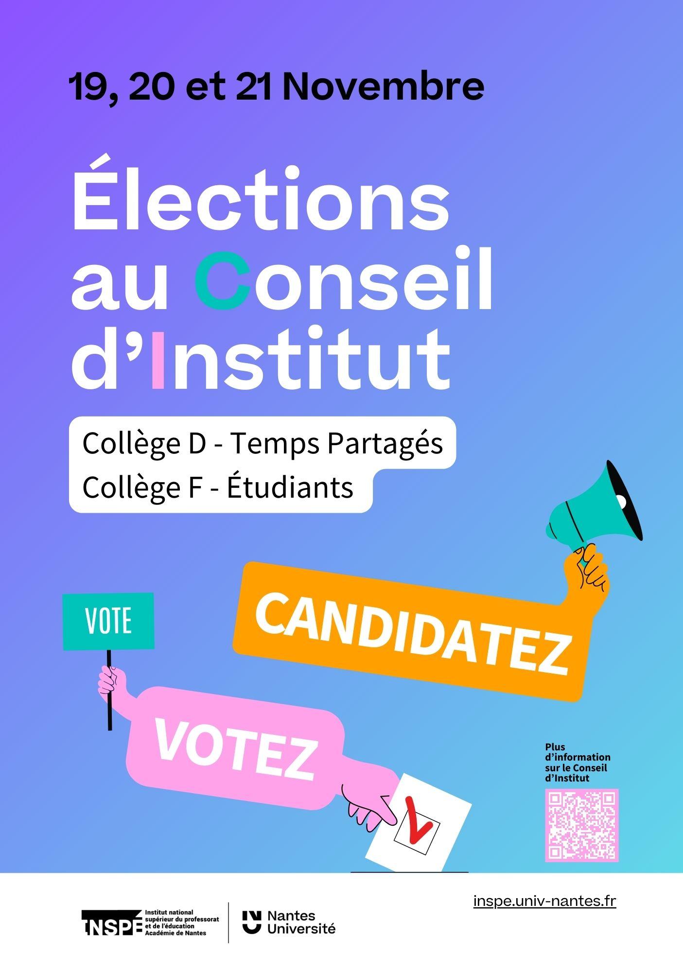 Résultats élections au Conseil d'Institut